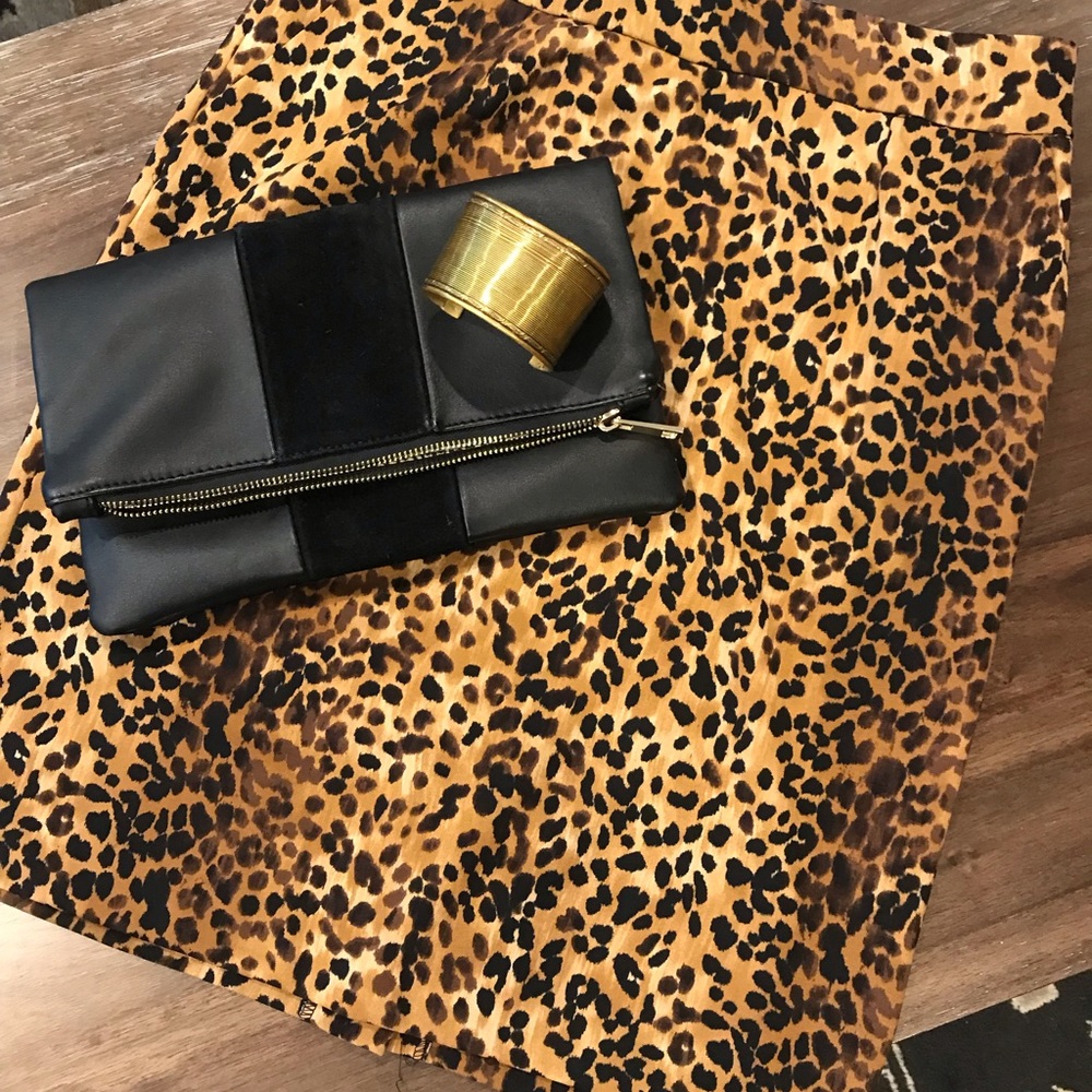Leopard Adrienne Vittadini pencil skirt